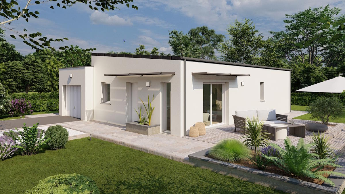 Maison Plain pied PMR 3 chambres 71 m²