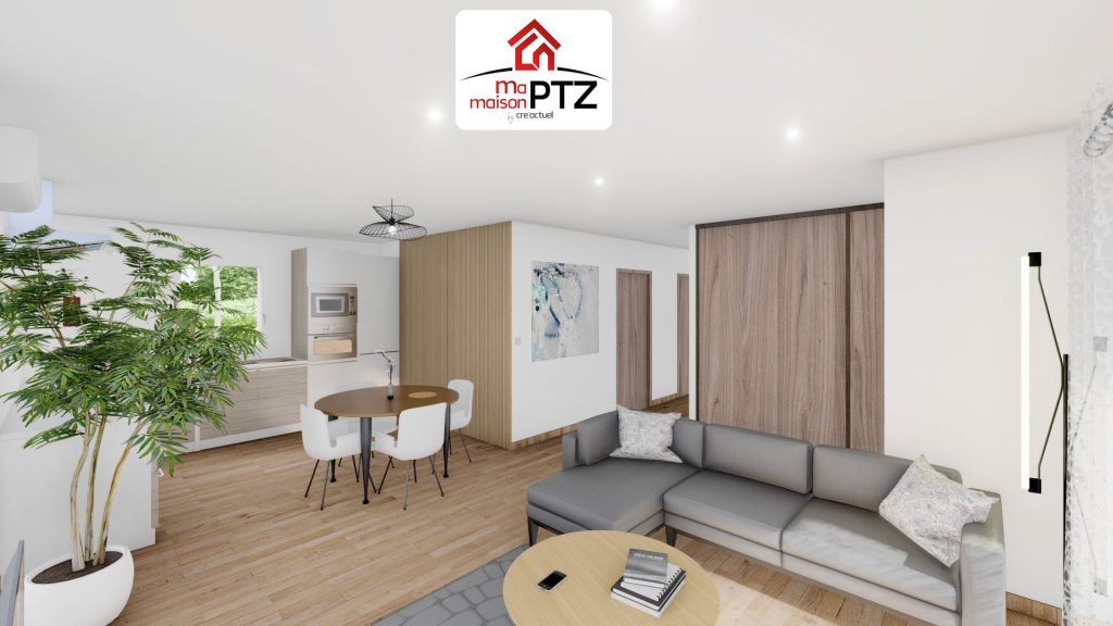 Plain pied 3 chambres 77 m²