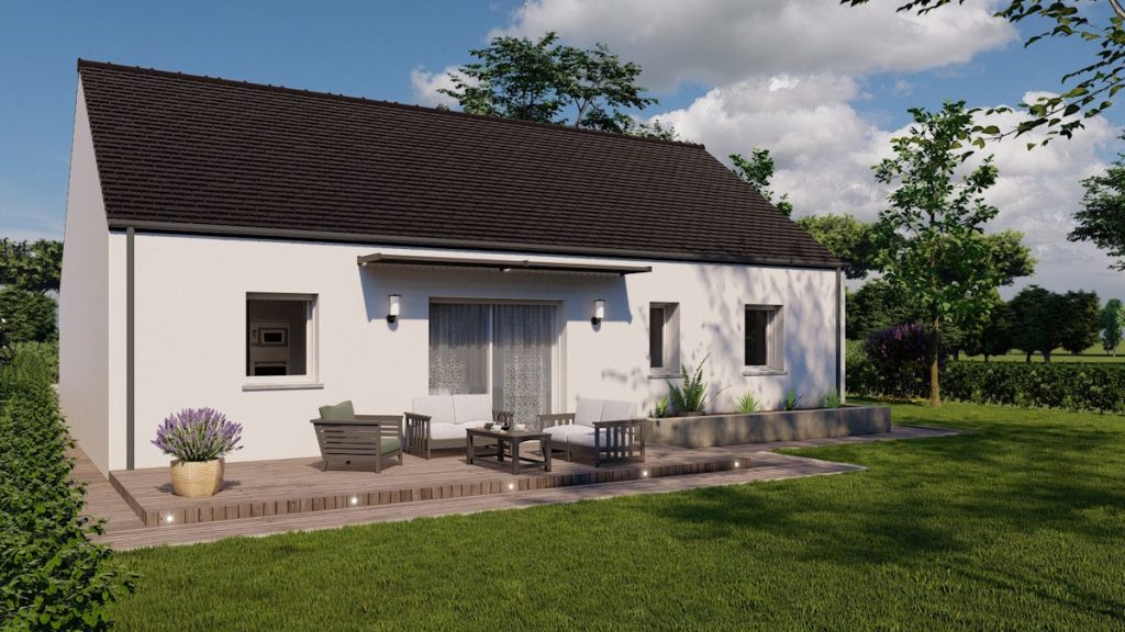 Maison neuve plain-pied 2 chambres. 